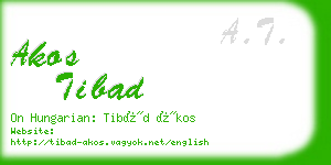 akos tibad business card